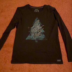 NWT!!! Dark gray long-sleeved t-shirt that says: “All Together Now.”